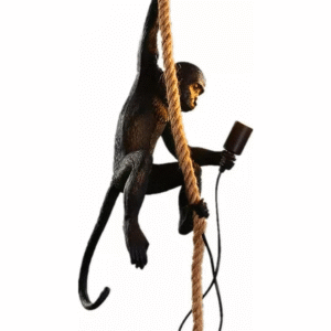 Diamond Electricals black Monkey Lamp Pendant Light.