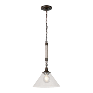 Diamond Electricals Nordic Glass Pendant Light in a modern setting.